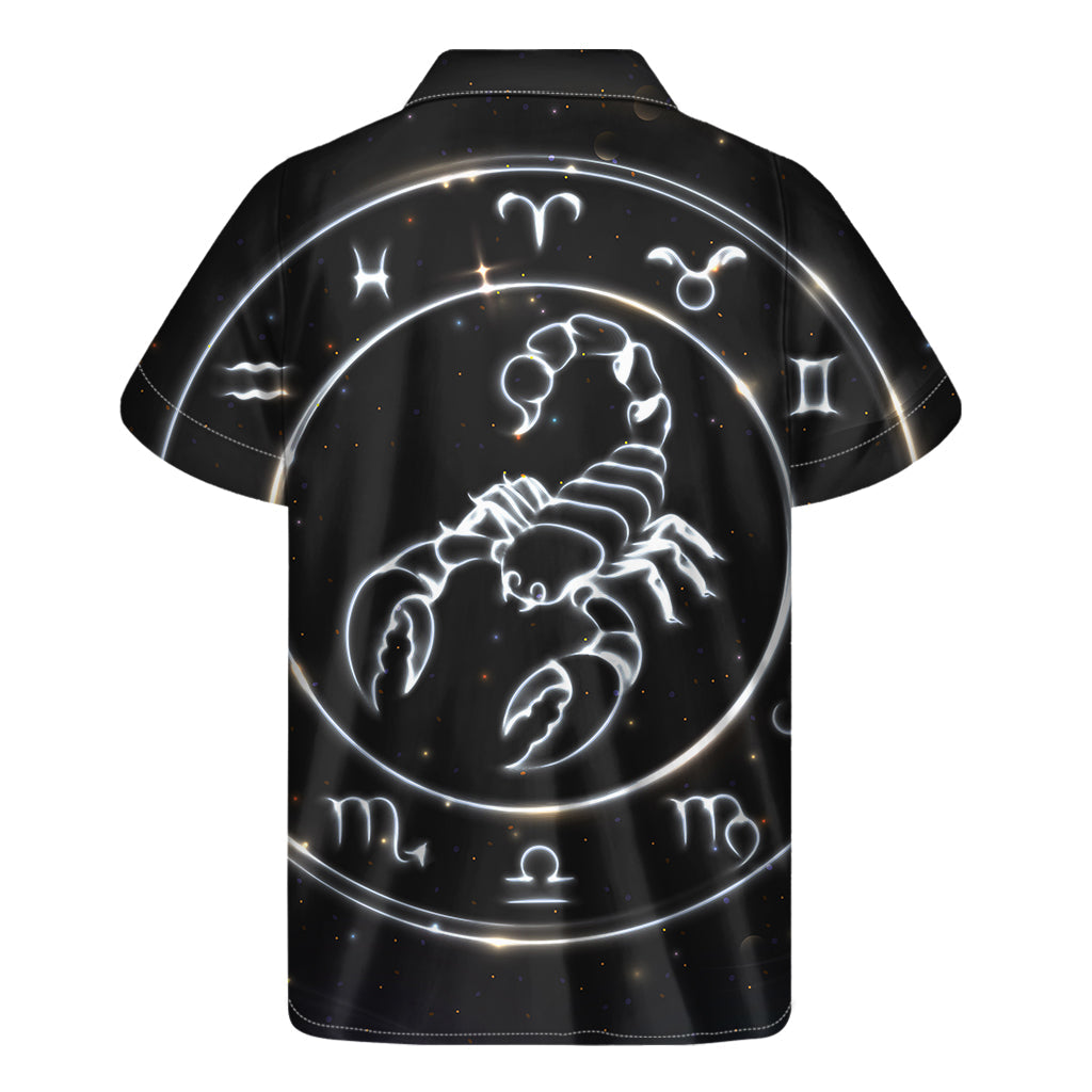 Hawaiian Astrology Scorpio Print Short Sleeve Shirt - 2