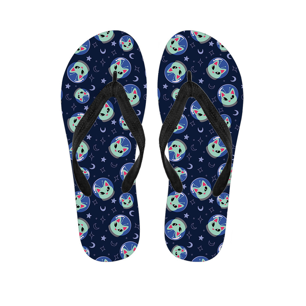 Aloha Space Cat Hawaiian Flip Flops Outfit - 1