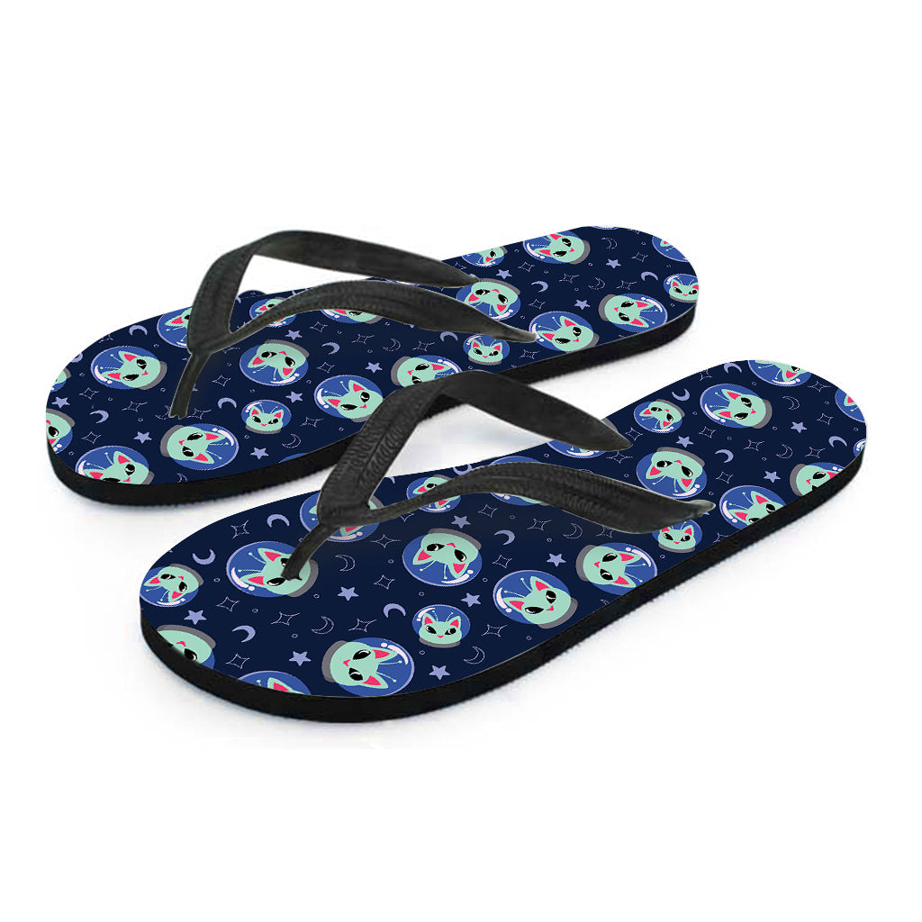 Aloha Space Cat Hawaiian Flip Flops Outfit - 1