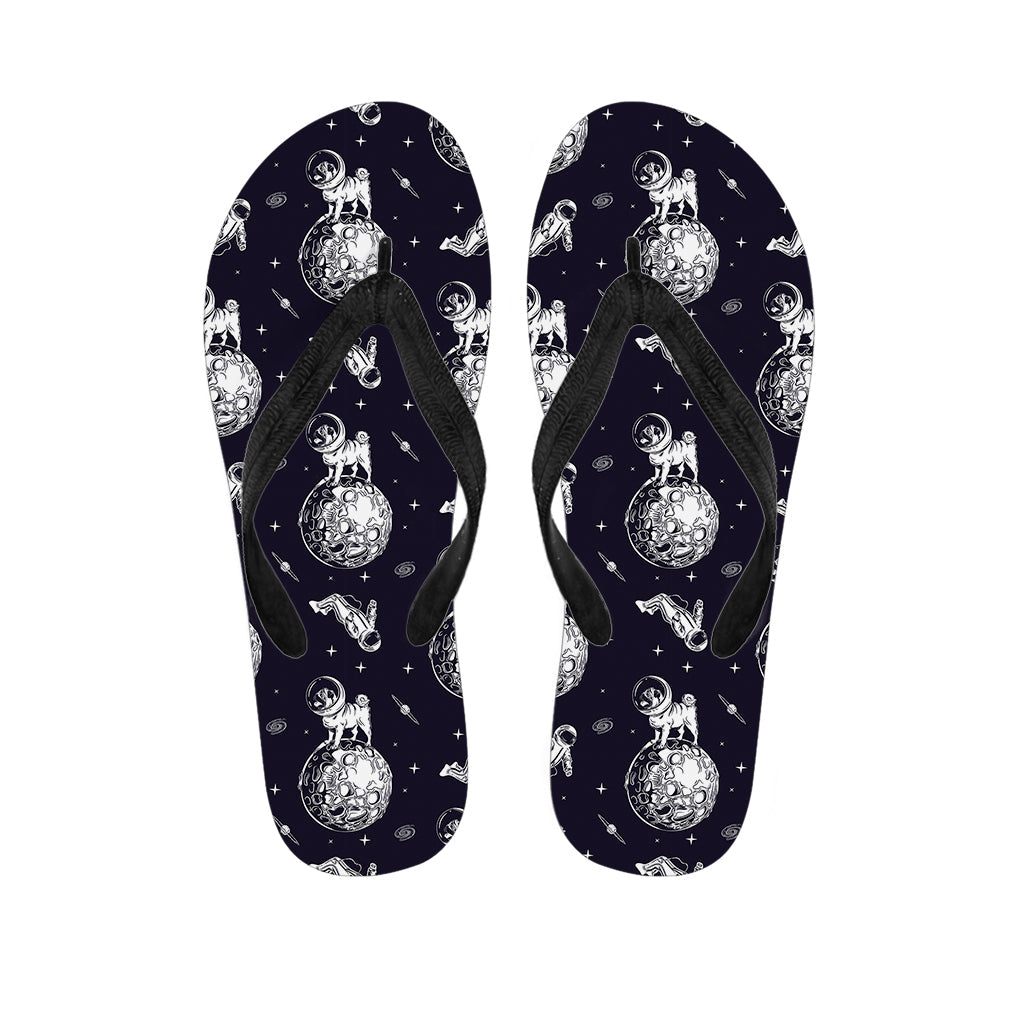 Aloha Space Pug Hawaiian Flip Flops - 1