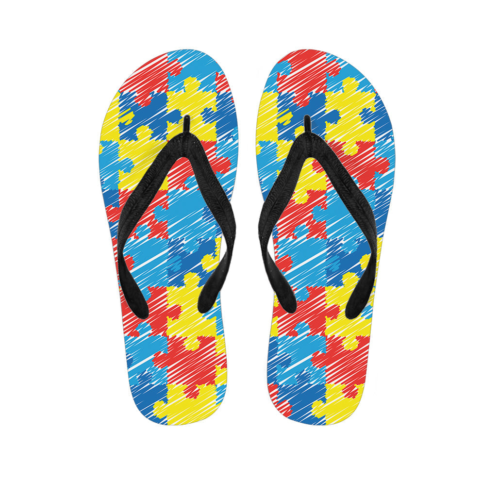 Autism Awareness Hawaiian Flip Flops: Stylish and Supportive - 1