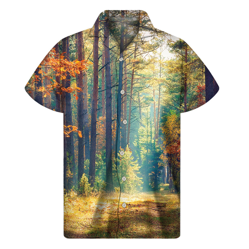 Autumn Paradise Hawaiian Short Sleeve Shirt - 1