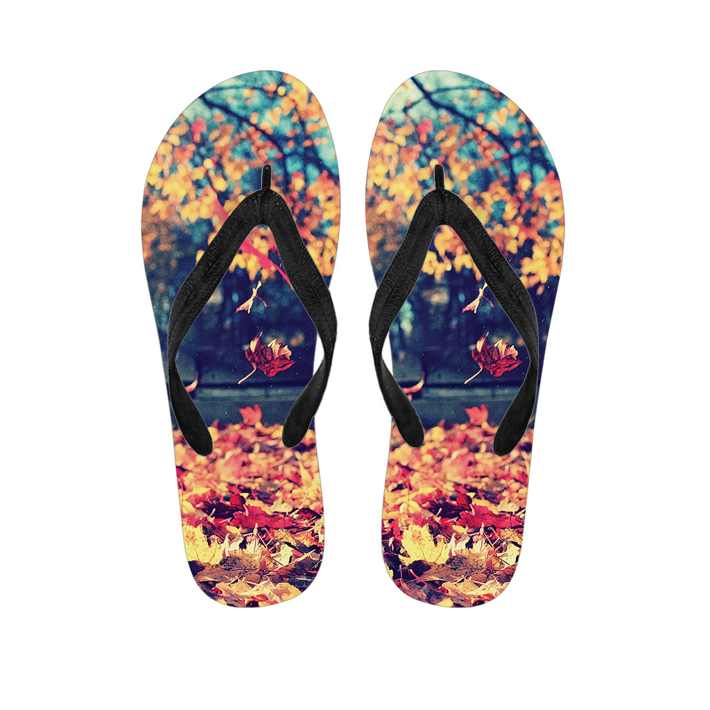 Autumn Leaves Hawaiian Style: Flip Flops to Complete Your Outfit - 1