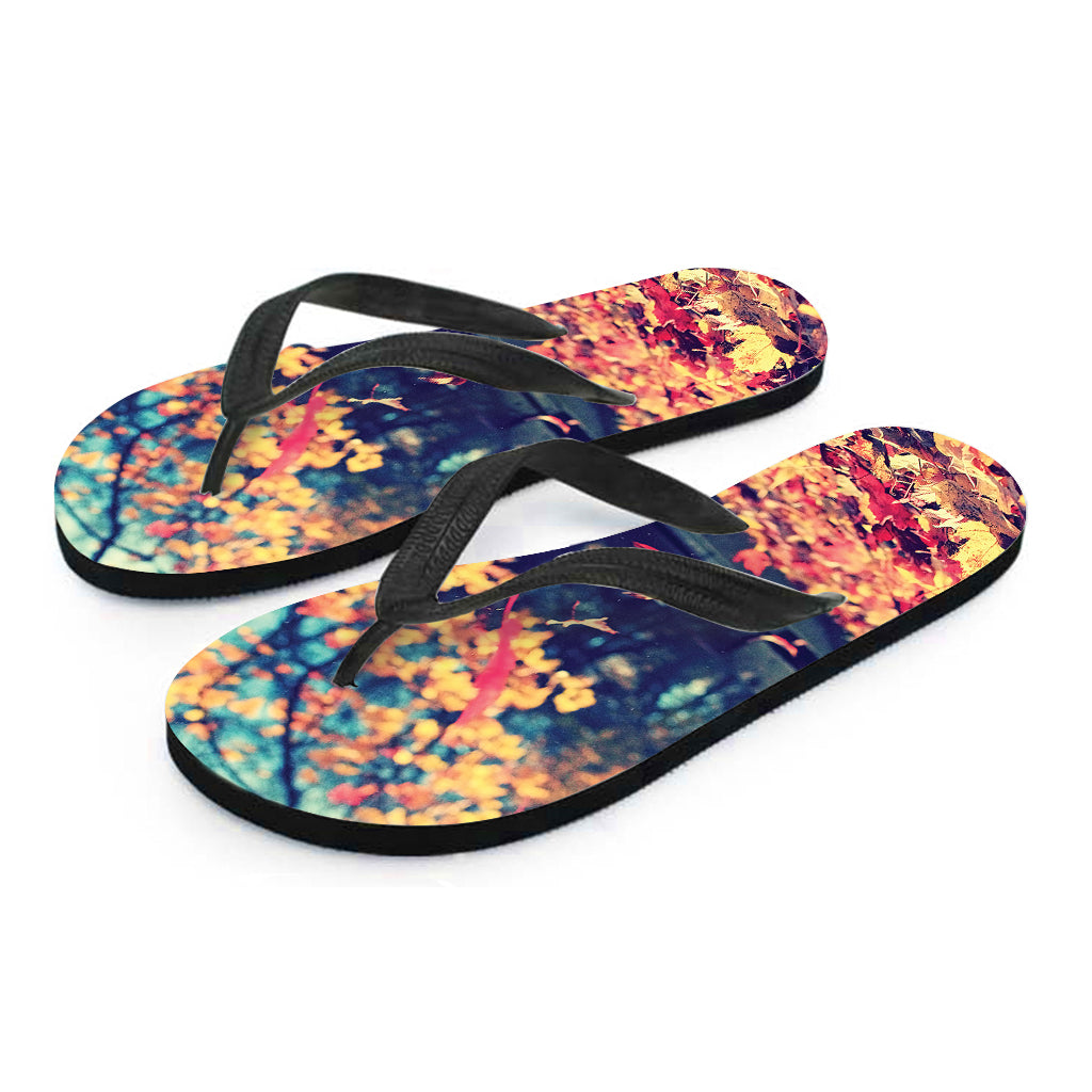 Autumn Leaves Hawaiian Style: Flip Flops to Complete Your Outfit - 1