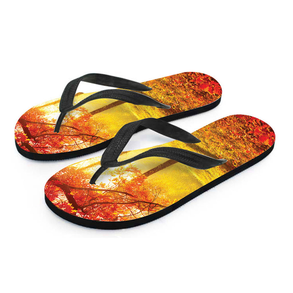 Autumn Trees Hawaiian Flip Flops: Embrace Island Style - 2