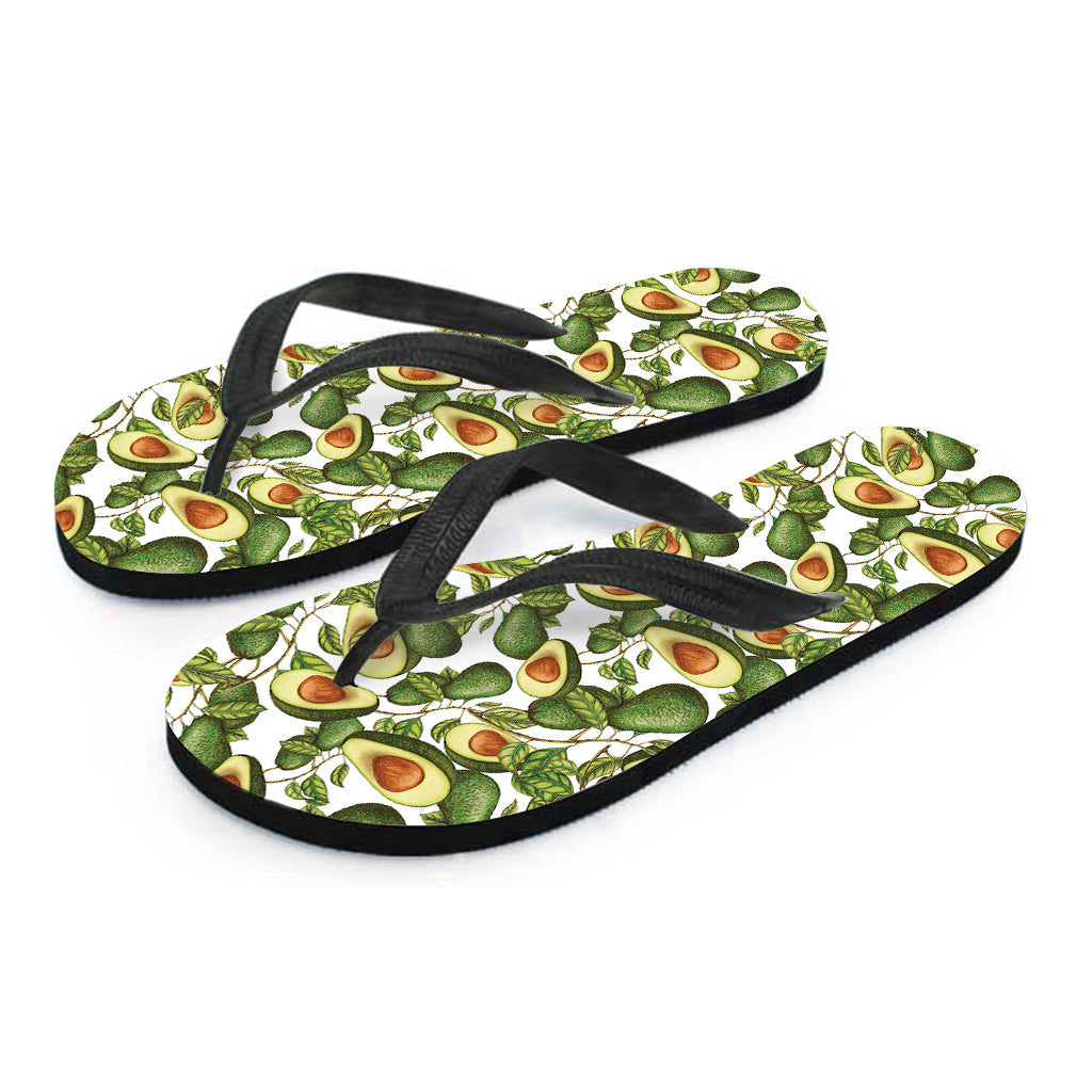 Avocado Aloha: Hawaiian Print Flip Flops for Your Tropical Outfit - 1