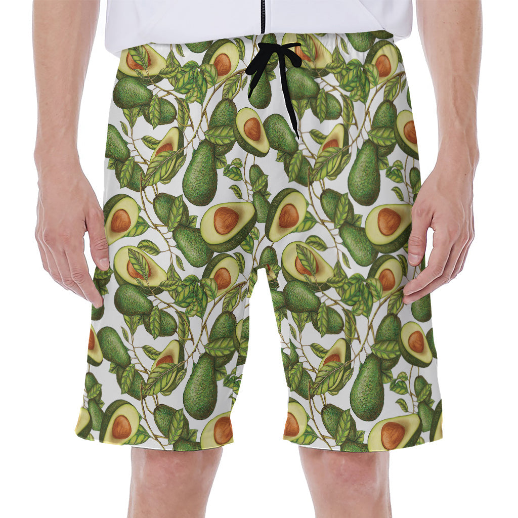 Avocado Delight: Hawaiian Men's Beach Shorts for the Tropical Gentleman - 1