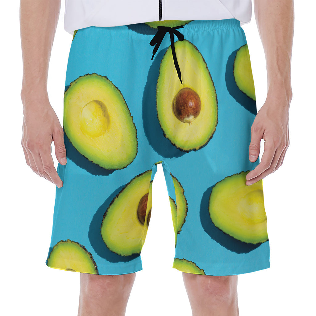 Avocado Vibes: Hawaiian Men&#39;s Beach Shorts - 1