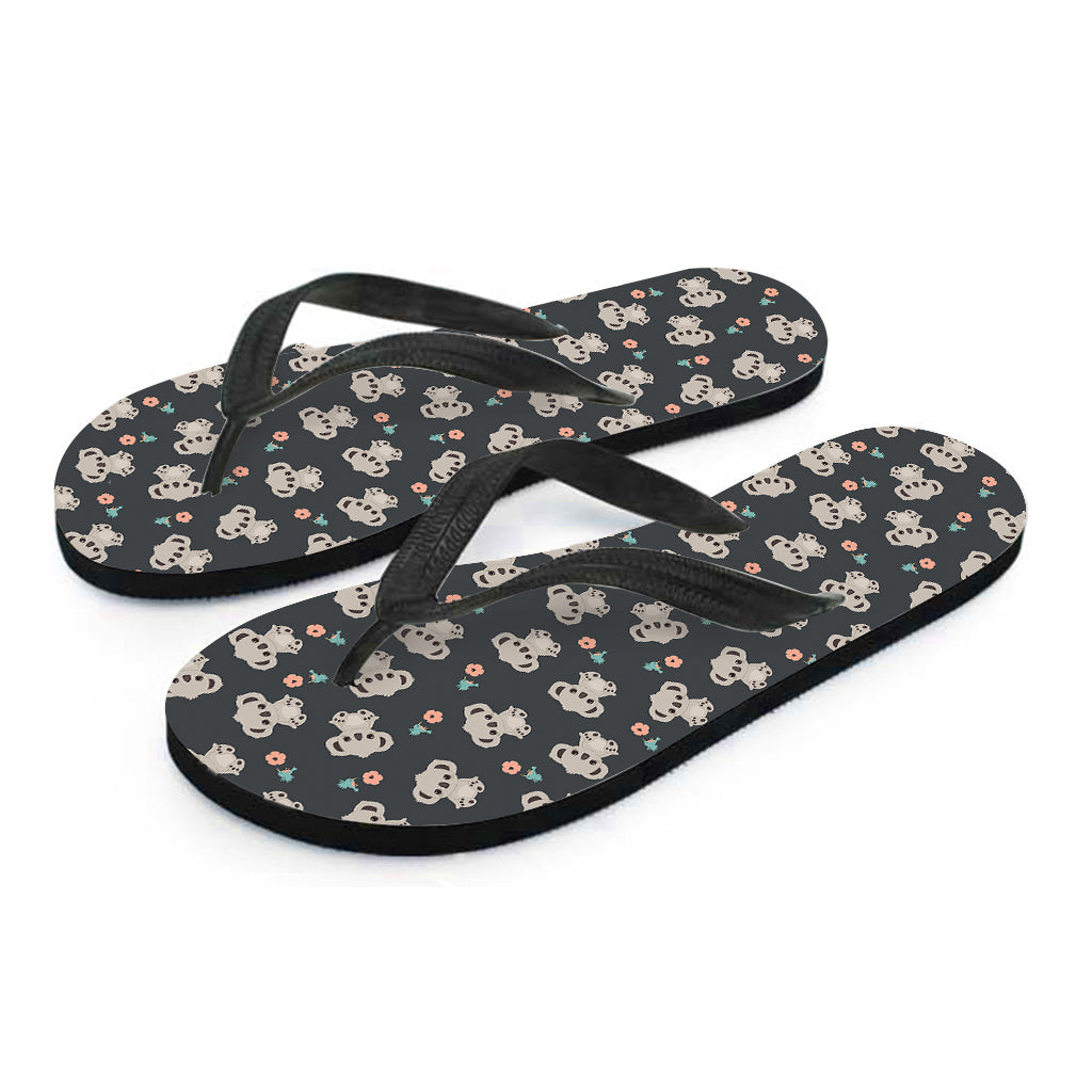 Baby Koala and Floral Hawaiian Flip Flops - The Perfect Addition to Your Island Outfit! - 2