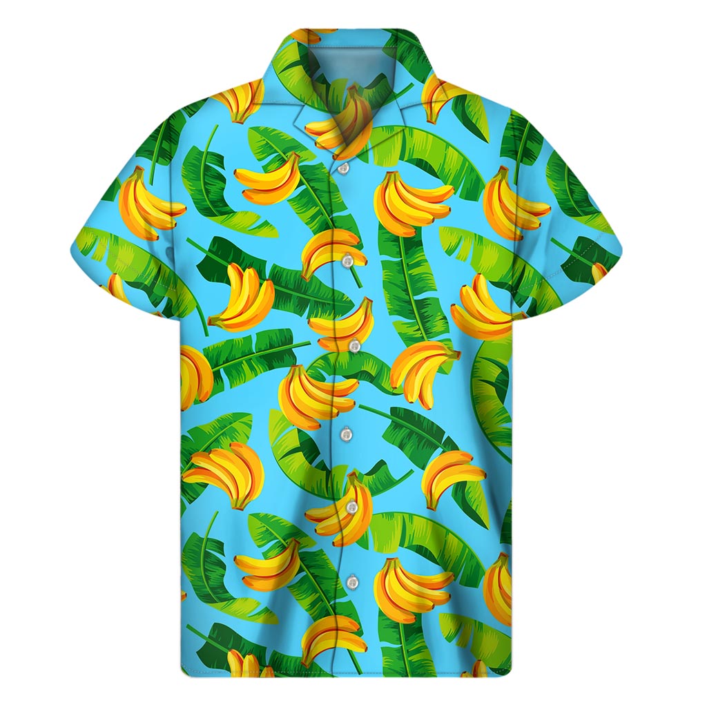 Banana Leaf Paradise: Hawaiian Short Sleeve Shirt - 1