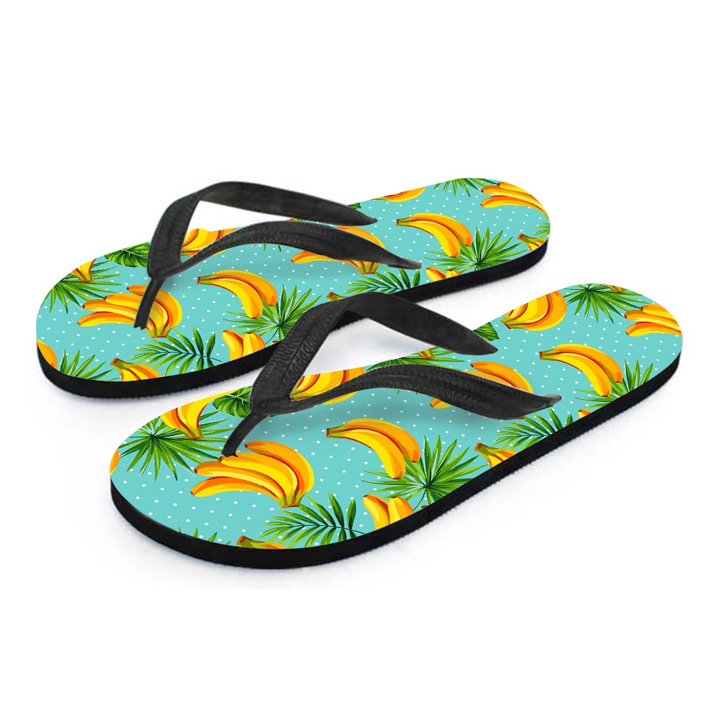 Banana Palm Leaf Print Hawaiian Flip Flops: Complete Your Island Outfit! - 2