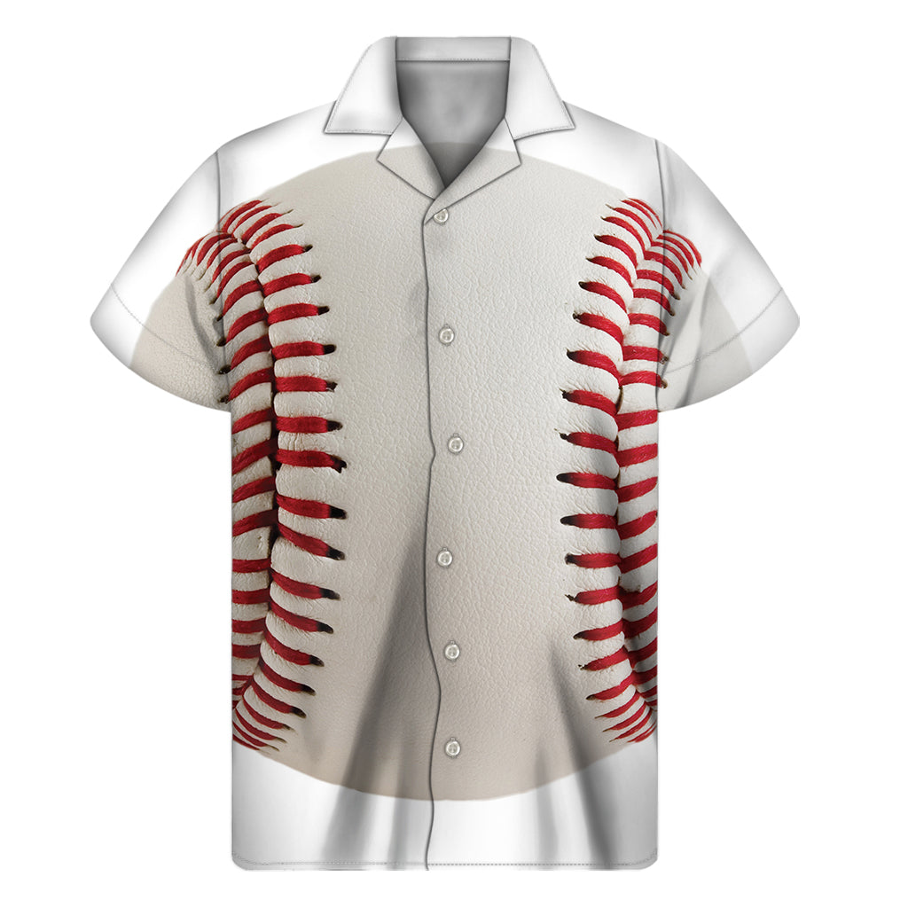 Island Vibes: Hawaiian Baseball Stitching Men&#39;s Short Sleeve Shirt - 1