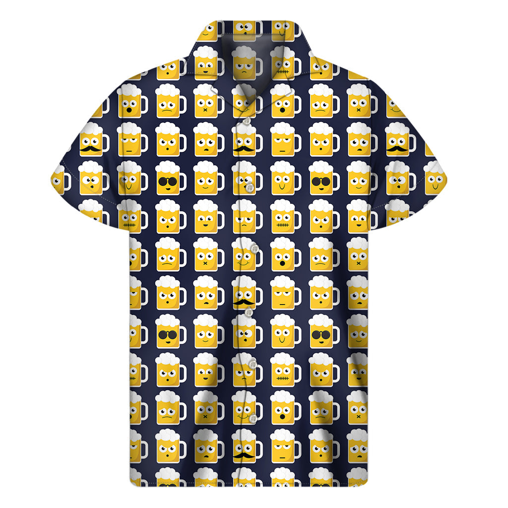 Beer Emoji Hawaiian Shirt: A Fun and Vibrant Addition to Your Island Wardrobe - 1