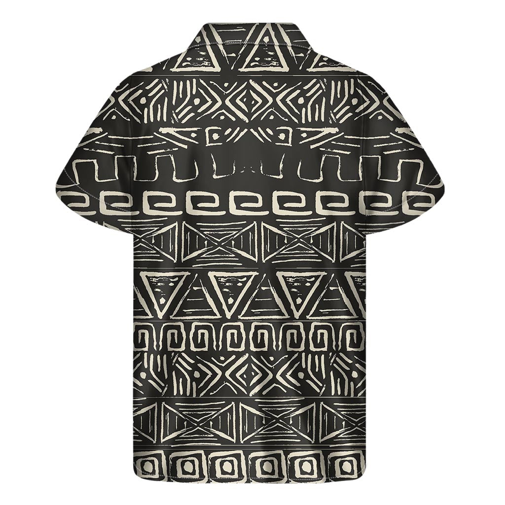 Beige Aztec Pattern Hawaiian Shirt - Perfect for an Island Getaway - 2