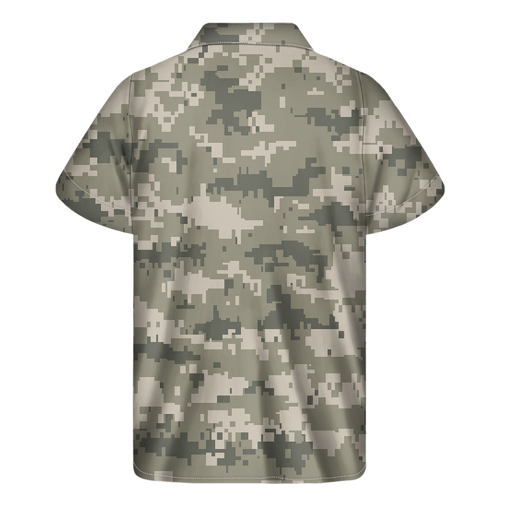 Beige Digital Camo Hawaiian Short Sleeve Shirt - Embrace the Aloha Spirit! - 2