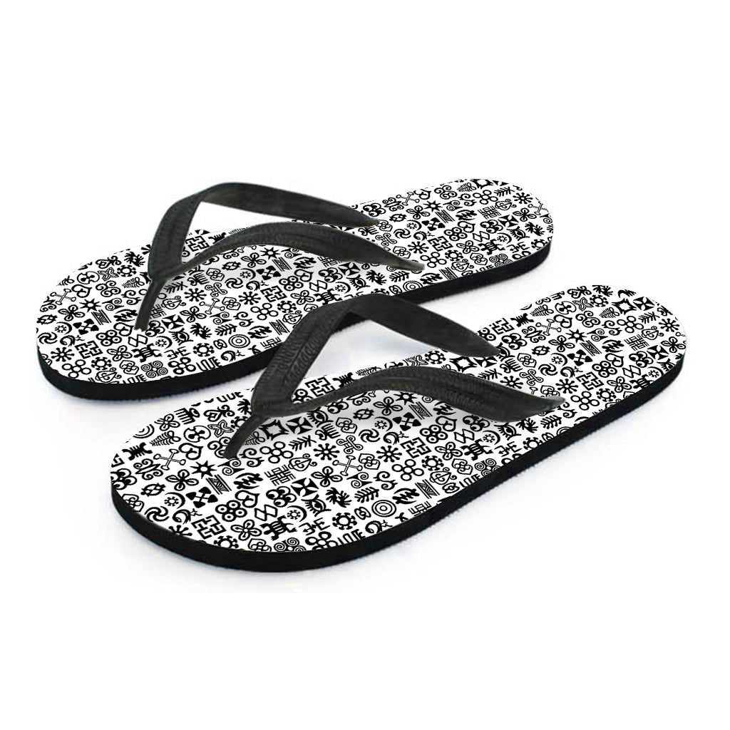 Adinkra Tribe Symbols Hawaiian Flip Flops: Embrace Island Style! - 2