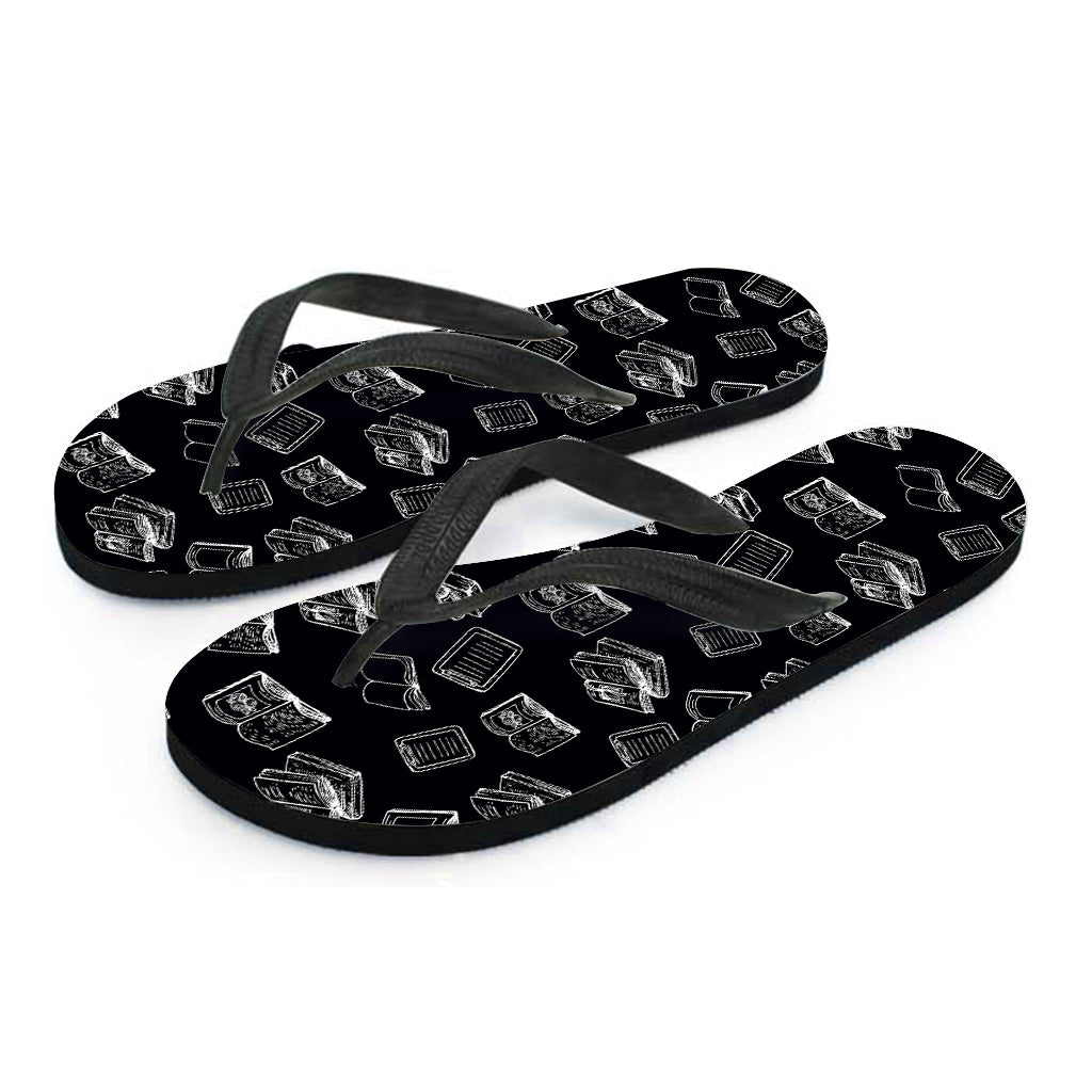 Black and White Books Hawaiian Flip Flops: Step into Island Style! - 2