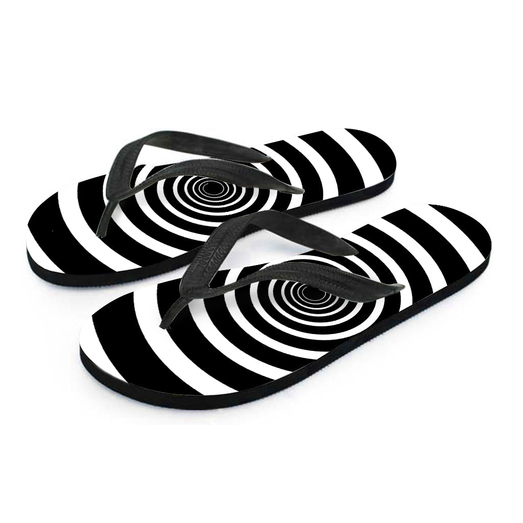 Black and White Circle Swirl Hawaiian Flip Flop Outfit - 2