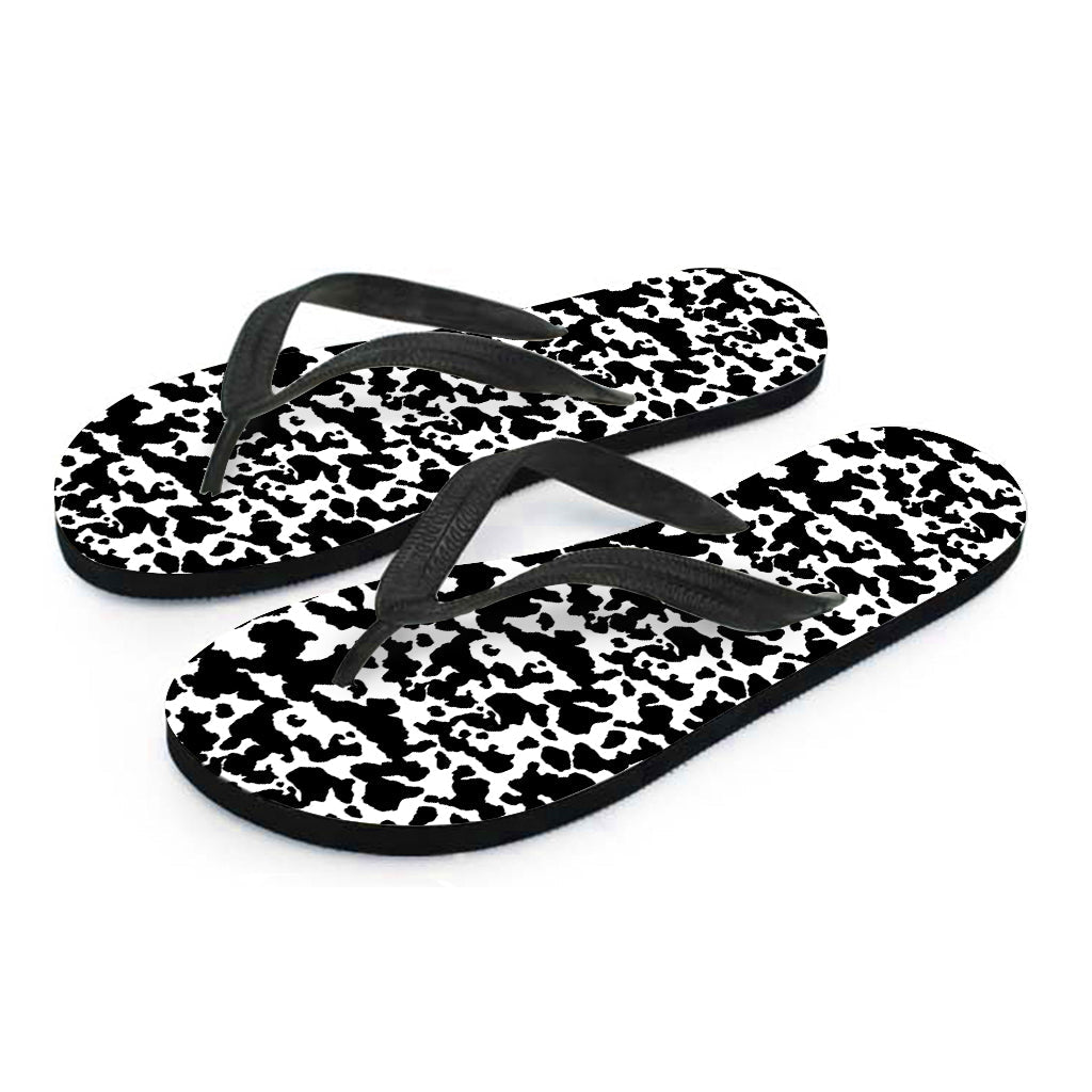 Black and White Cow Pattern Hawaiian Flip Flops for the Perfect Island Outfit - 2