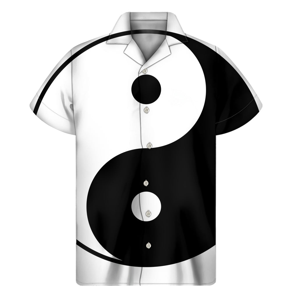 Hawaiian Yin Yang Vibes: Men&#39;s Short Sleeve Shirt - 1