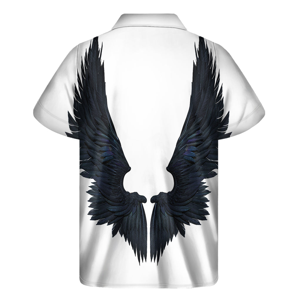 Hawaiian Demon Wings Print Short Sleeve Shirt - 2