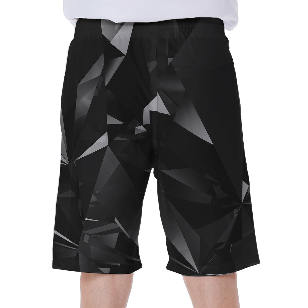 Black Diamond Print Hawaiian Men's Beach Shorts: Embrace the Aloha Spirit! - 1