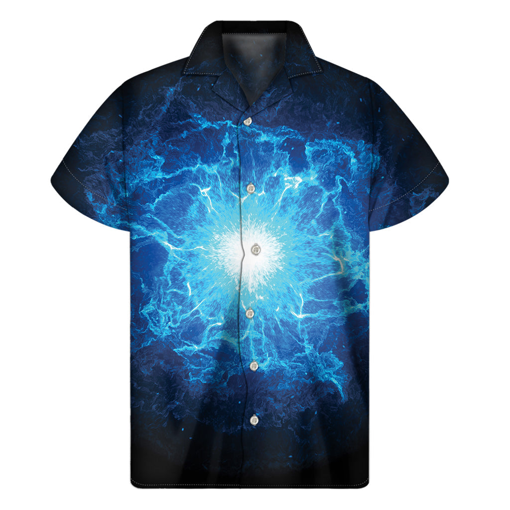 Blue Plasma Hawaiian Short Sleeve Shirt: Embrace the Aloha Spirit in Style - 1