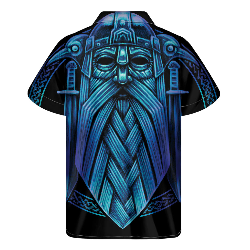 Blue Hawaiian Attire: Odin Print Short Sleeve Shirt - 2