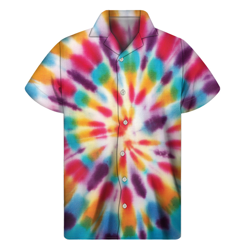 Bright Swirl Hawaiian Short Sleeve Shirt - 1