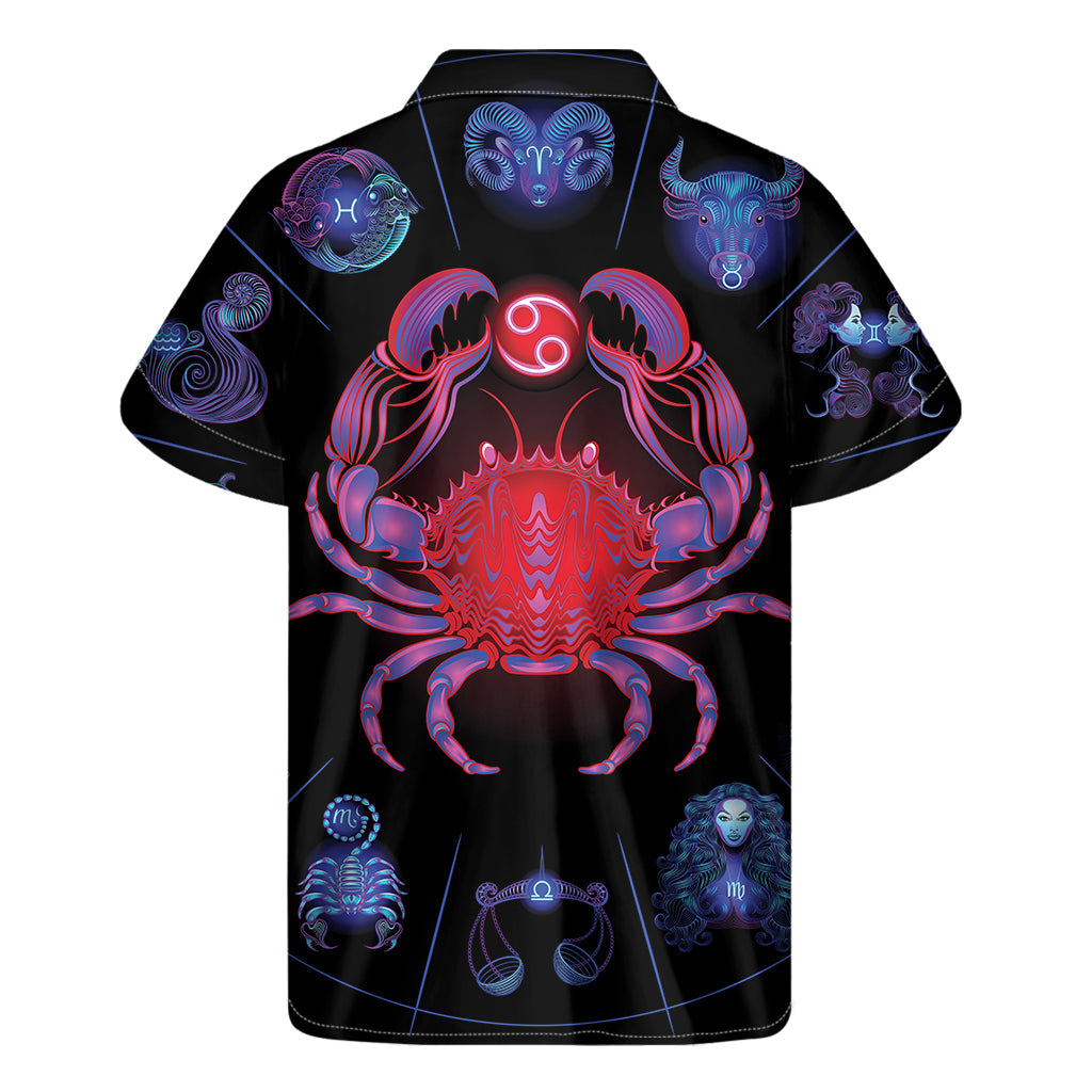 Cancer and Astrological Signs Hawaiian Short Sleeve Shirt - 2