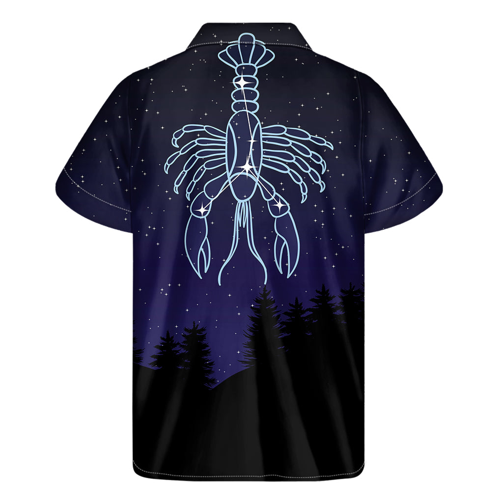 Cancer Constellation Aloha: Men&#39;s Hawaiian Short Sleeve Shirt - 2