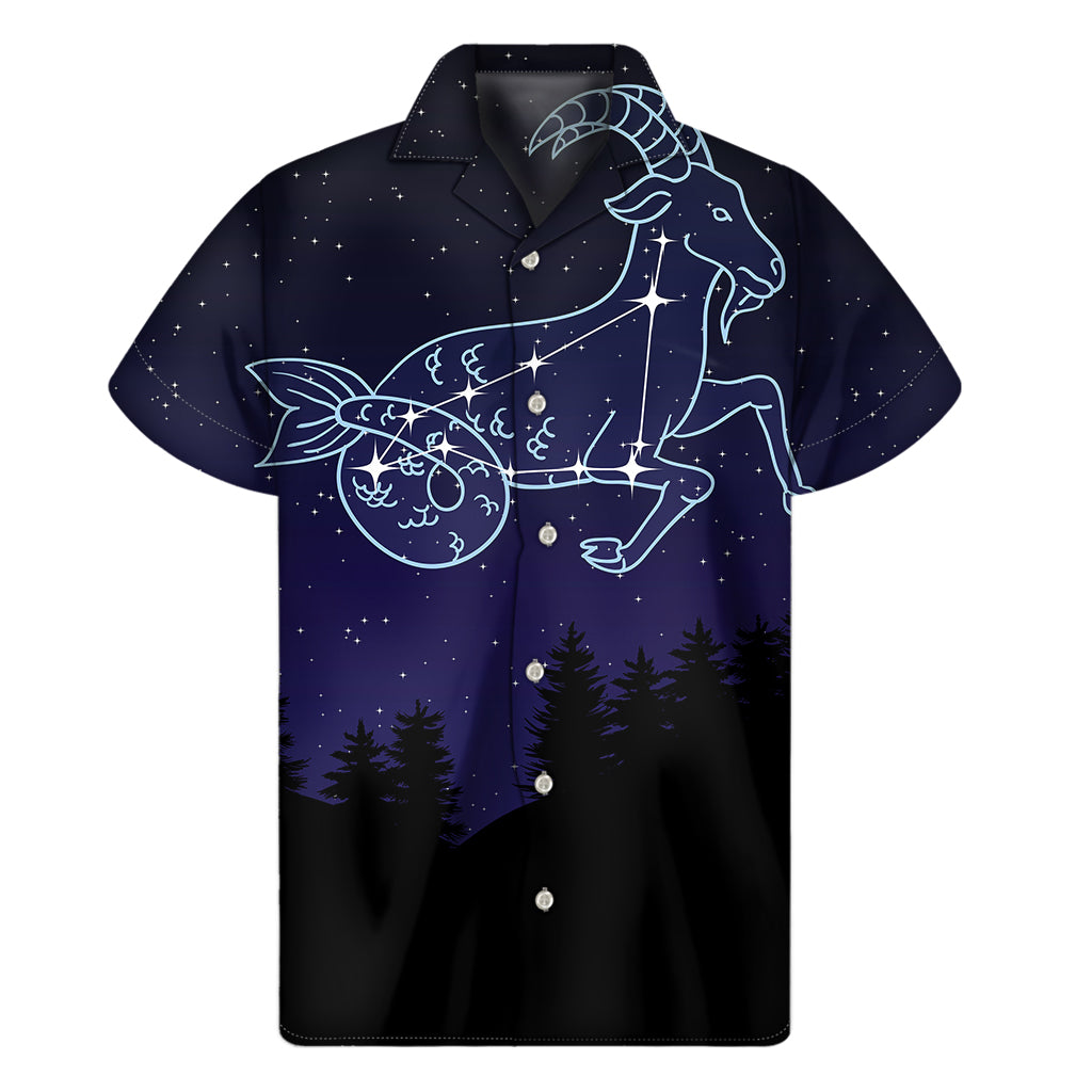 Capricorn Constellation Hawaiian Short Sleeve Shirt - 1