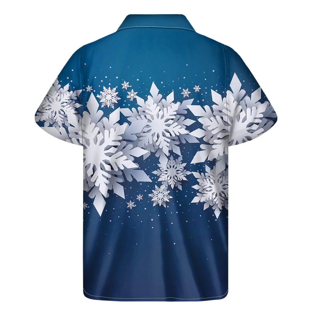 Christmas Snowflake Hawaiian Shirt for Men - 2