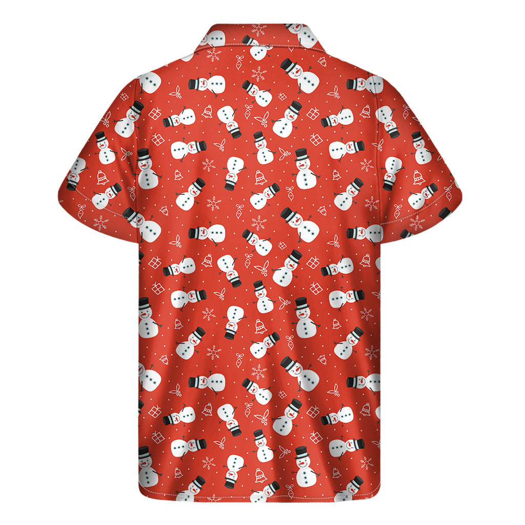 Christmas Snowman Pattern Hawaiian Aloha Shirt - 2