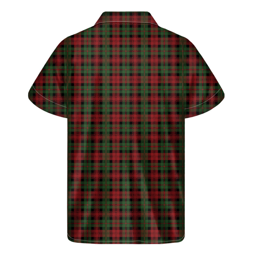 Christmas Tartan Hawaiian Print Short Sleeve Shirt - 2