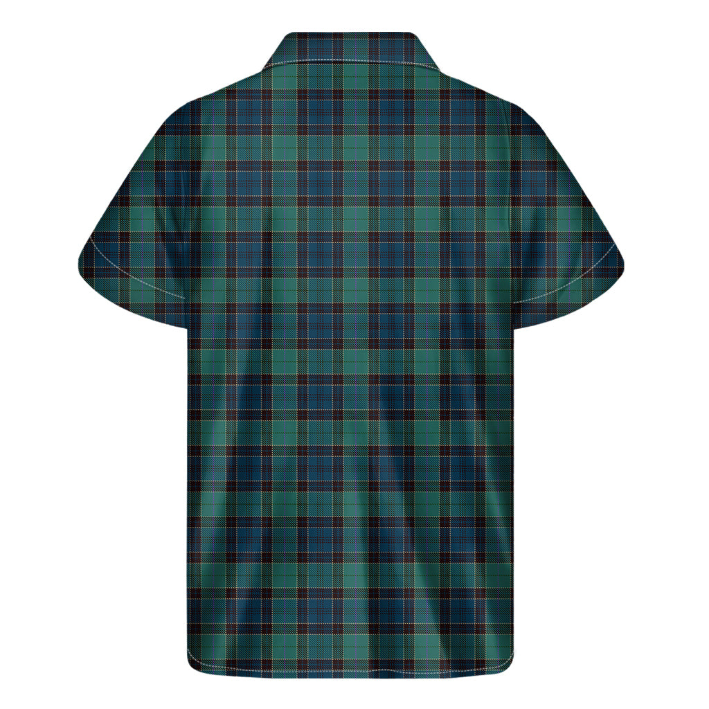 Island Vibes: Clan Campbell Tartan Hawaiian Short Sleeve Shirt - 2