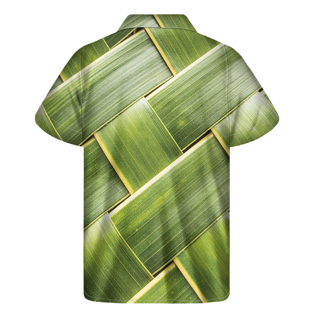 Coconut Leaf Print Hawaiian Short Sleeve Shirt: Embrace the Aloha Spirit in Style - 2