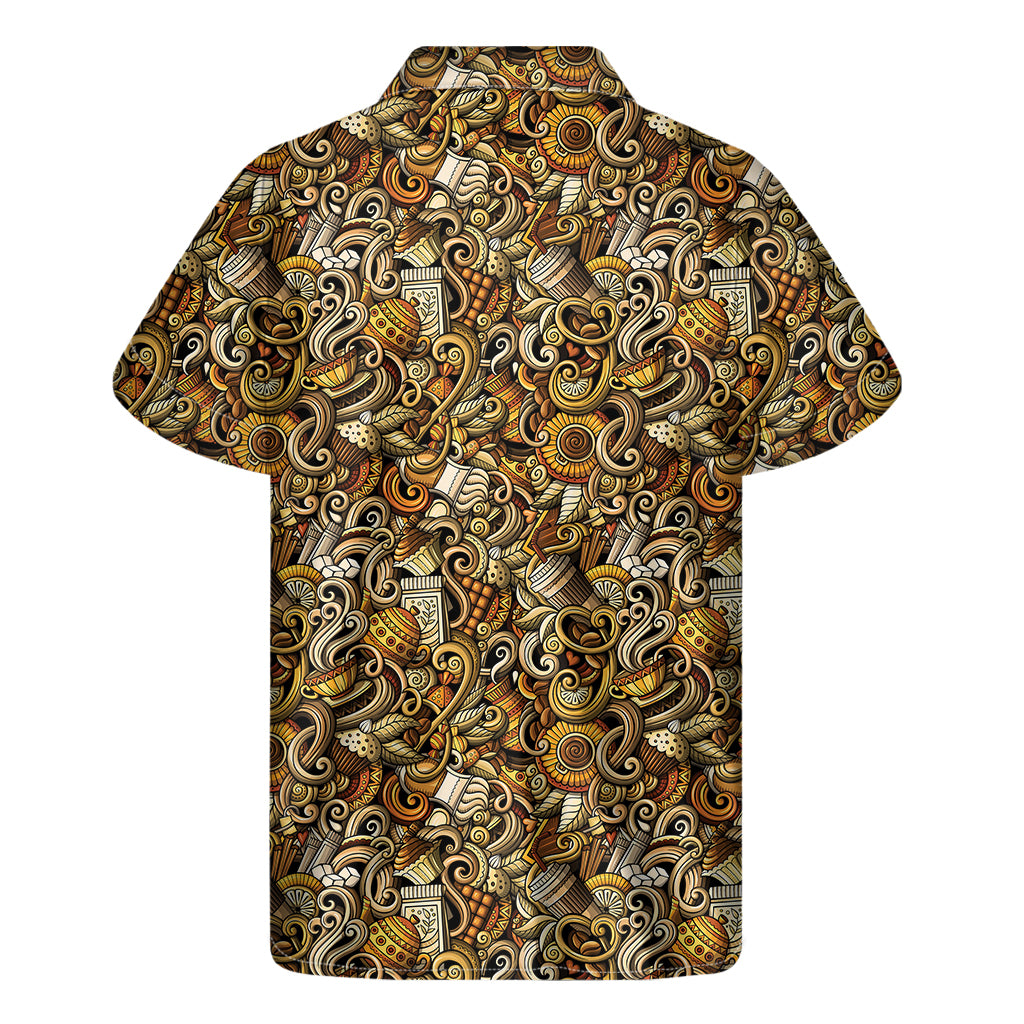 Island Brews: Coffee Infused Hawaiian Short Sleeve Shirt - 2