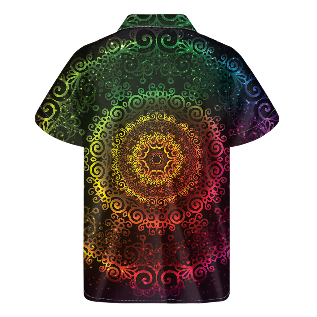 Vibrant Gradient Mandala Hawaiian Shirt - 2