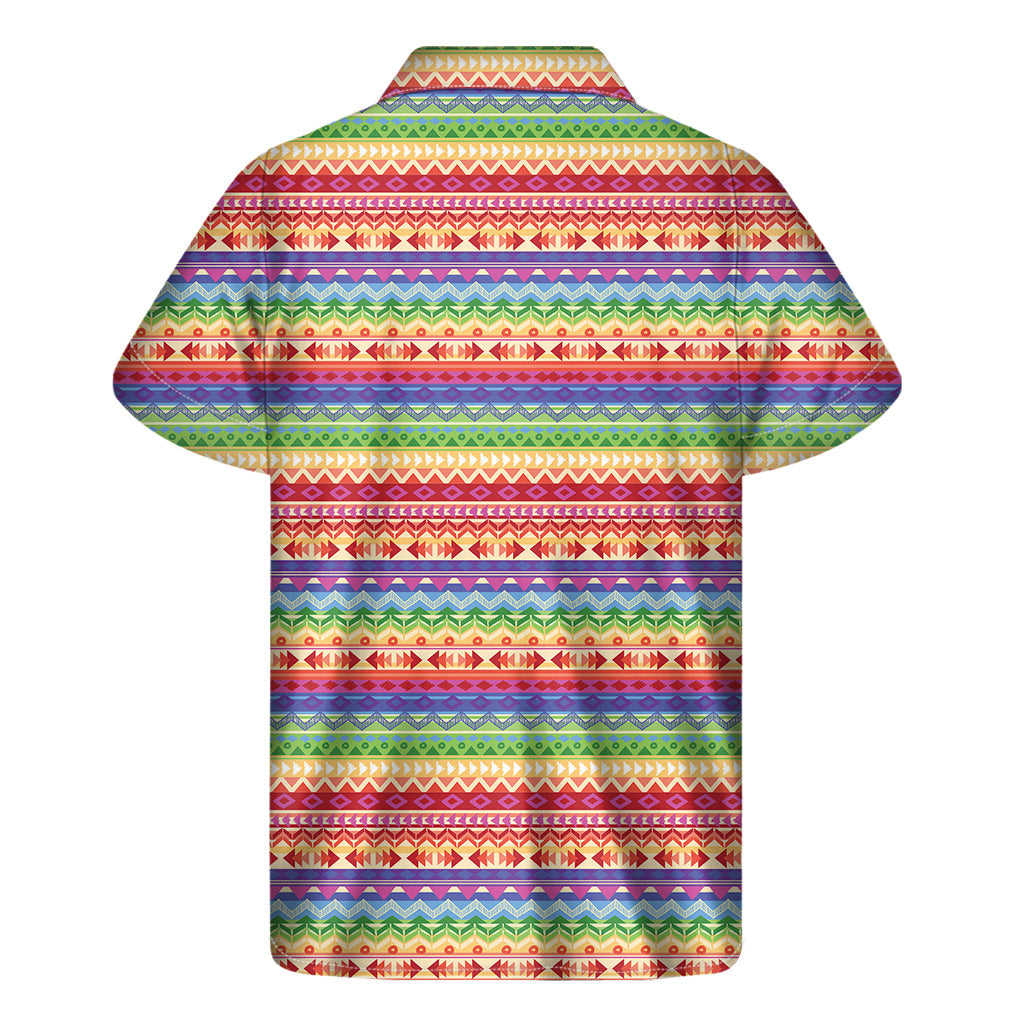 Colorful Aztec Tribal Pattern Hawaiian Aloha Shirt - 2