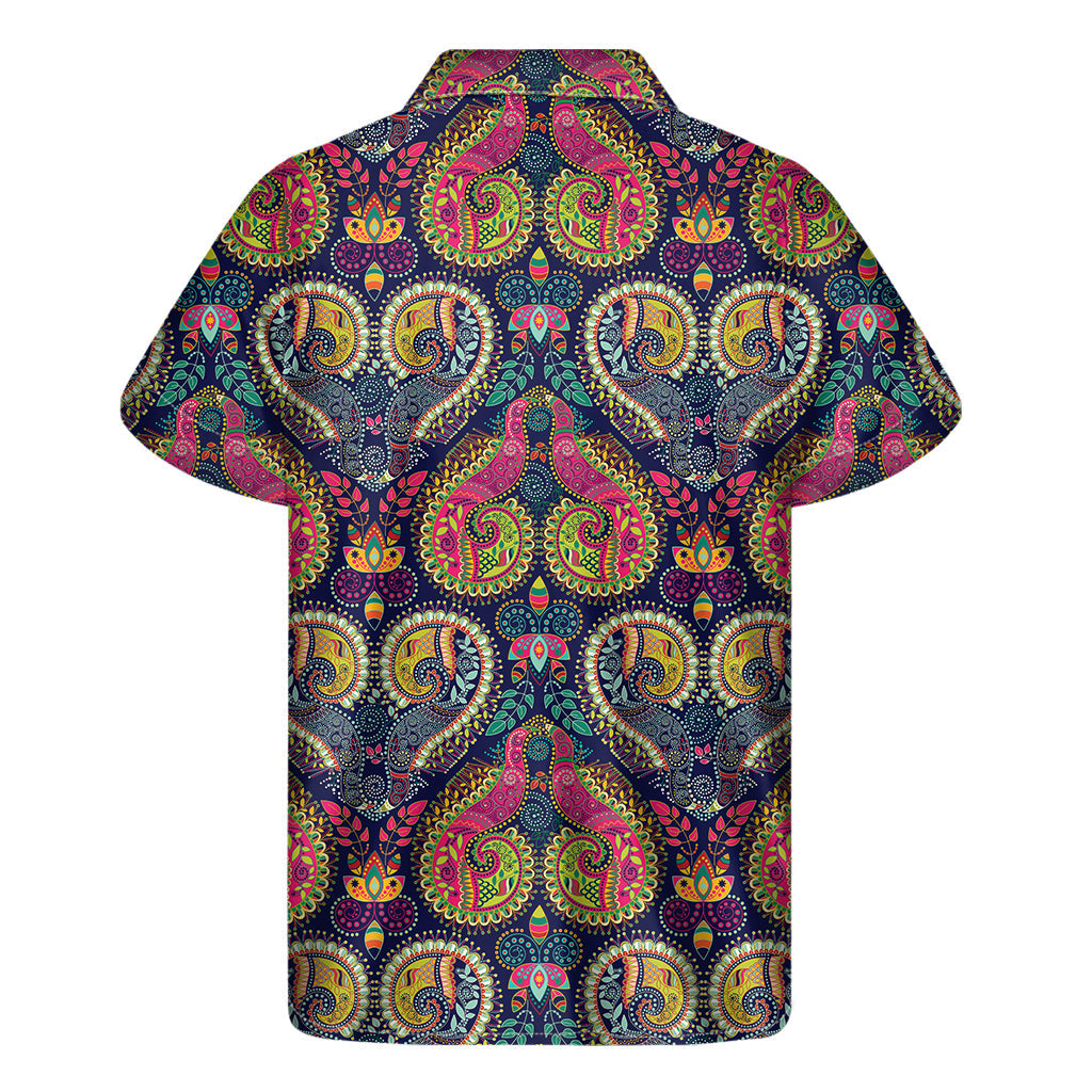 Boho Paisley Hawaiian Short Sleeve Shirt: Embrace the Aloha Spirit in Style - 2