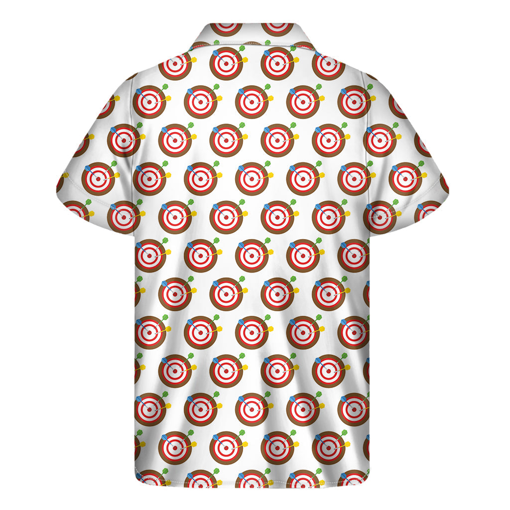 Tropical Target Practice: Colorful Darts and Dartboard Hawaiian Short Sleeve Shirt - 2