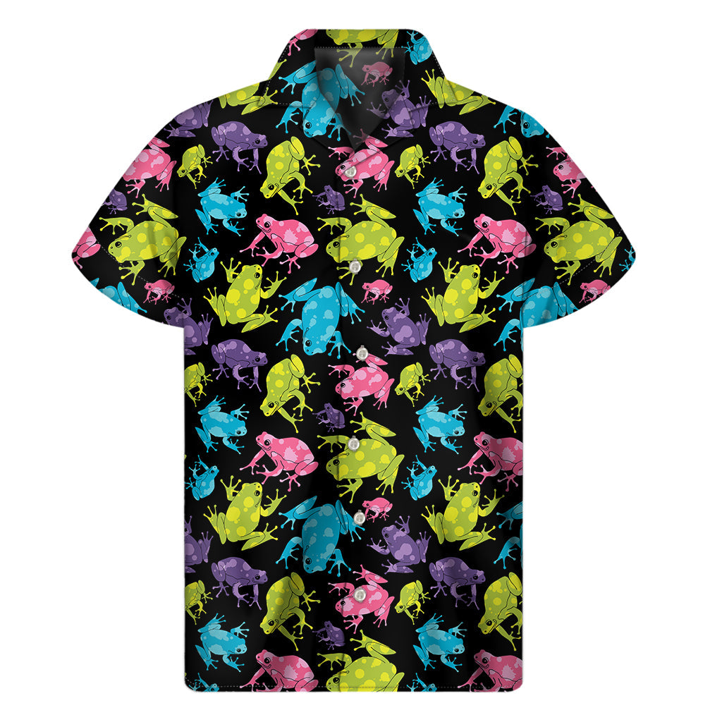 Colorful Frog Pattern Hawaiian Shirt - Embrace the Aloha Style - 1