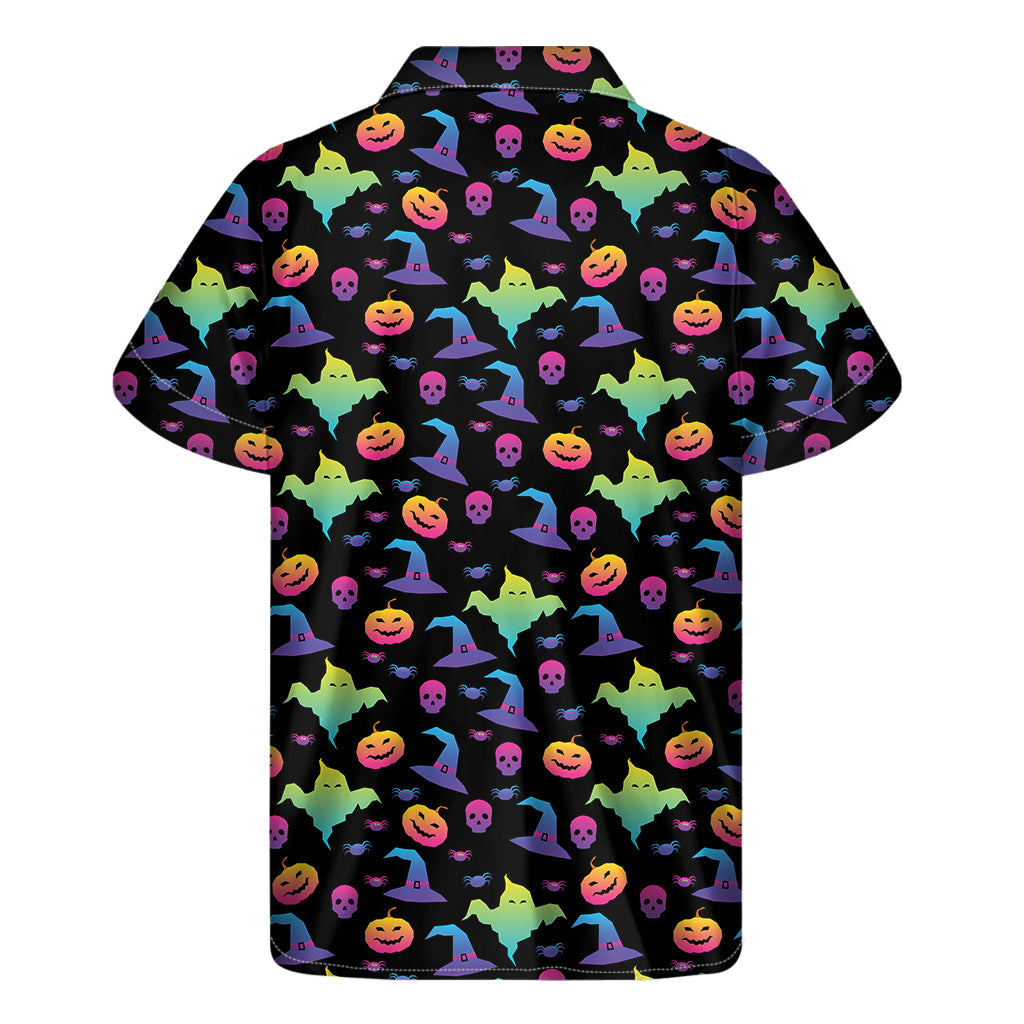 Island Party Vibes: Colorful Hawaiian Print Short Sleeve Shirt - 2