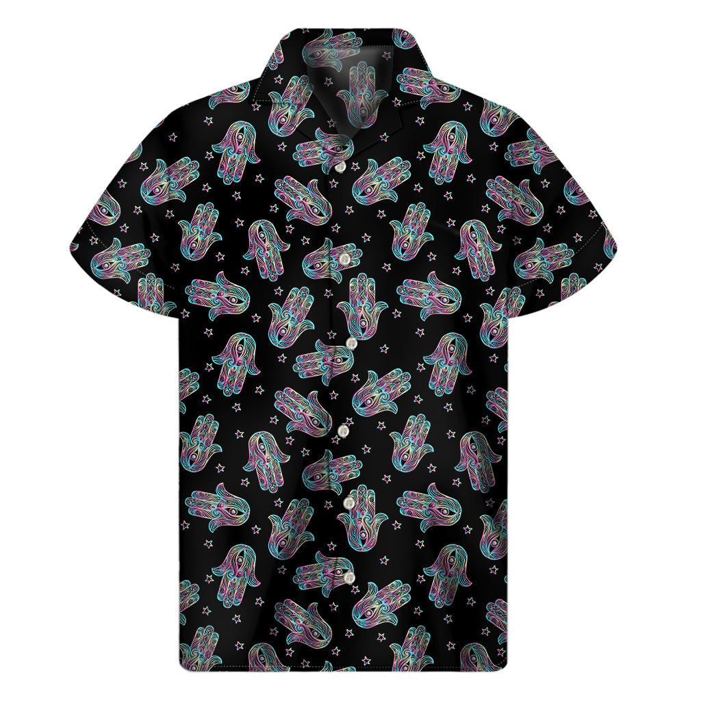 Lively Hamsa Hand Hawaiian Shirt for Men - 1