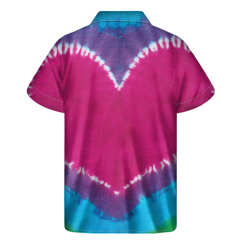 Colorful Heart Tie-Dye Hawaiian Shirt: Embrace Island Style - 2