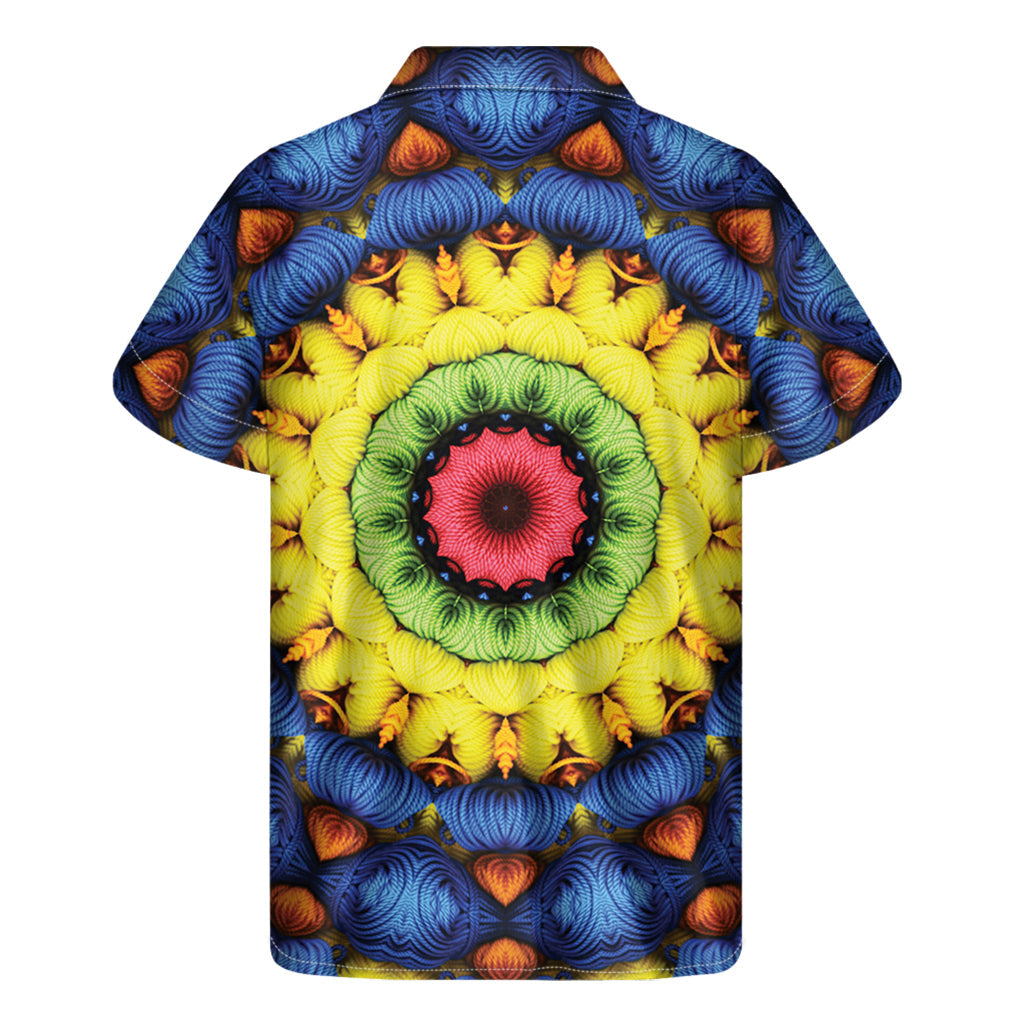 Kaleidoscope Dream: Hawaiian Short Sleeve Shirt for Men - 2