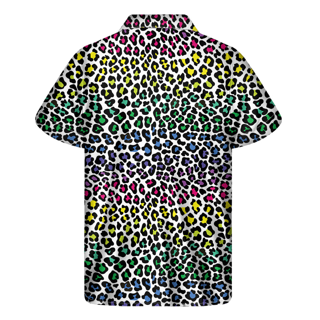 Tropical Paradise: Hawaiian Leopard Print Short Sleeve Shirt - 2