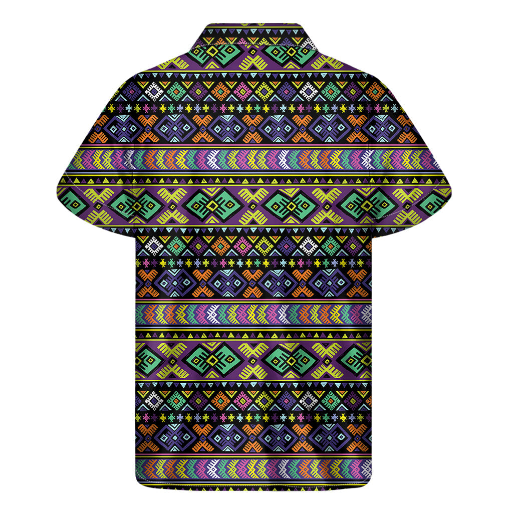 Island Breeze: Colorful Native Navajo Tribal Print Hawaiian Shirt - 2