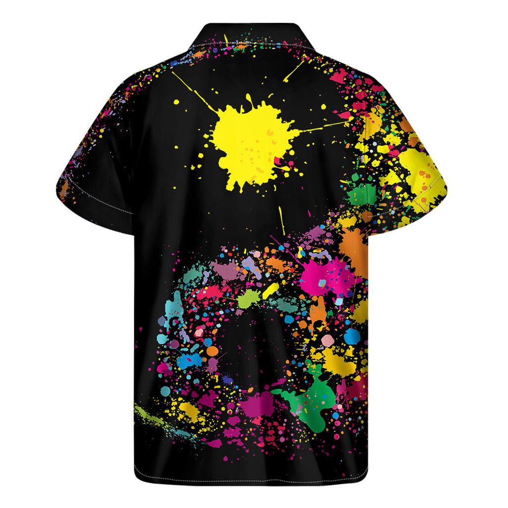 Colorful Splash Yin-Yang Hawaiian Short Sleeve Shirt - 2